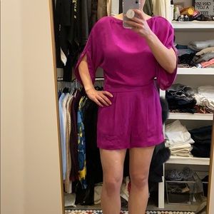 Fuchsia one piece jumpsuit